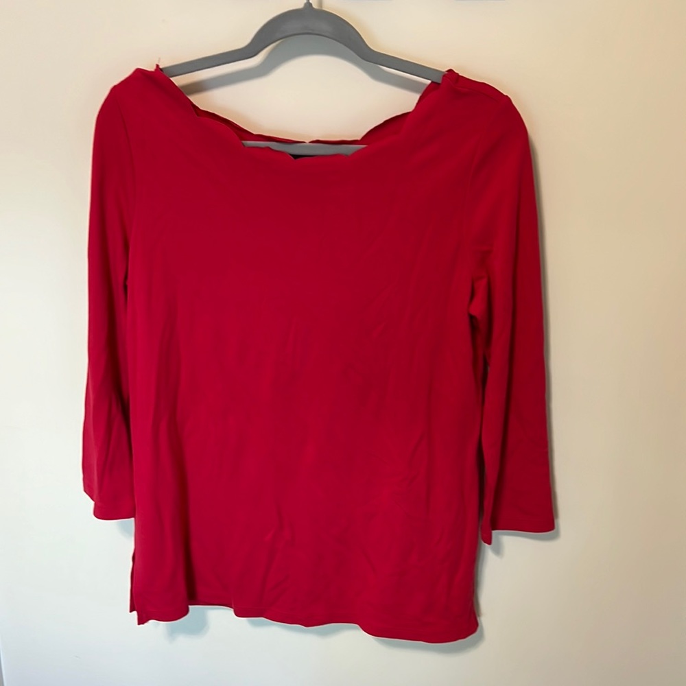 Ann Taylor Factory Women’s Knit Top / Form Fitting / Size M / Salmon Color